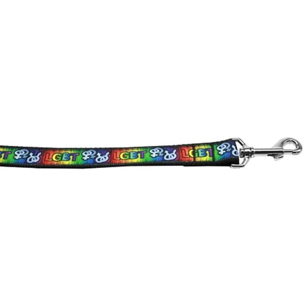 Mirage Pet Products 0.375 in. 4 ft. LGBT Nylon Dog Leash 125-193 3804